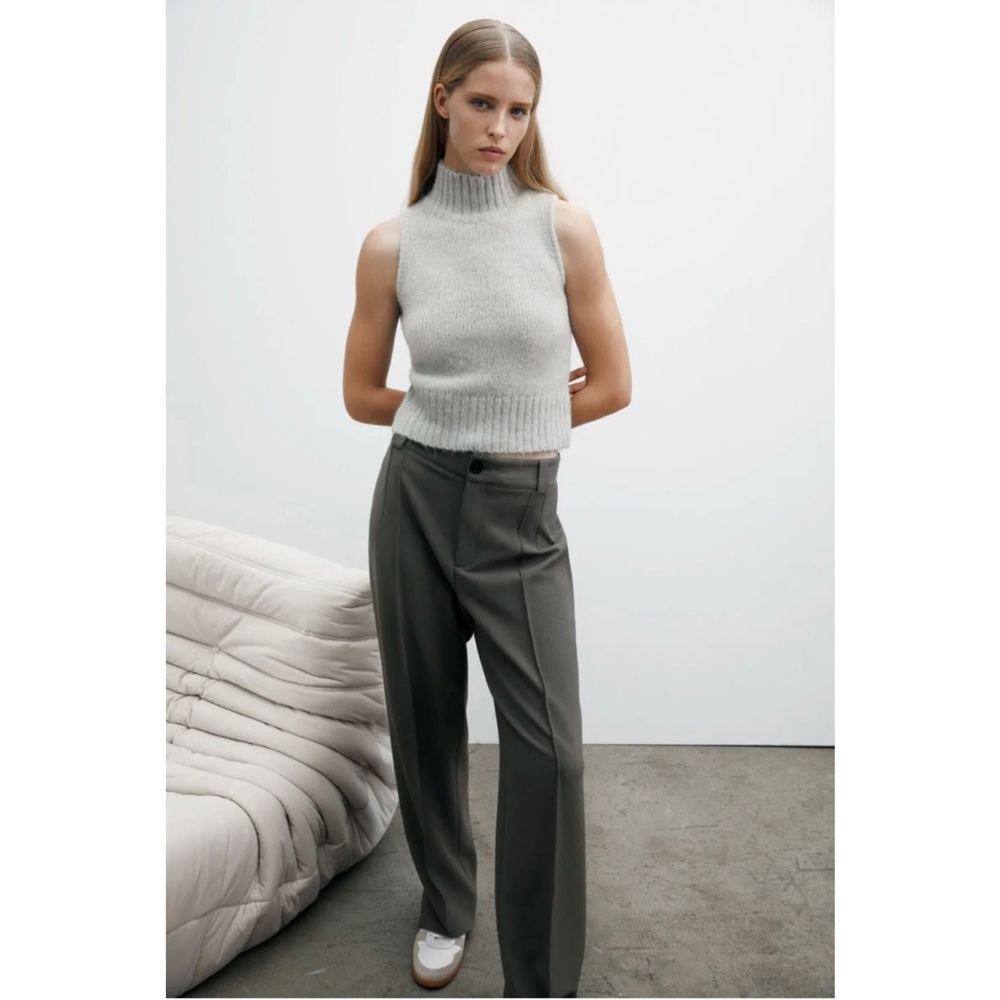 Zara Alpaca Blend Sleeveless Sweater